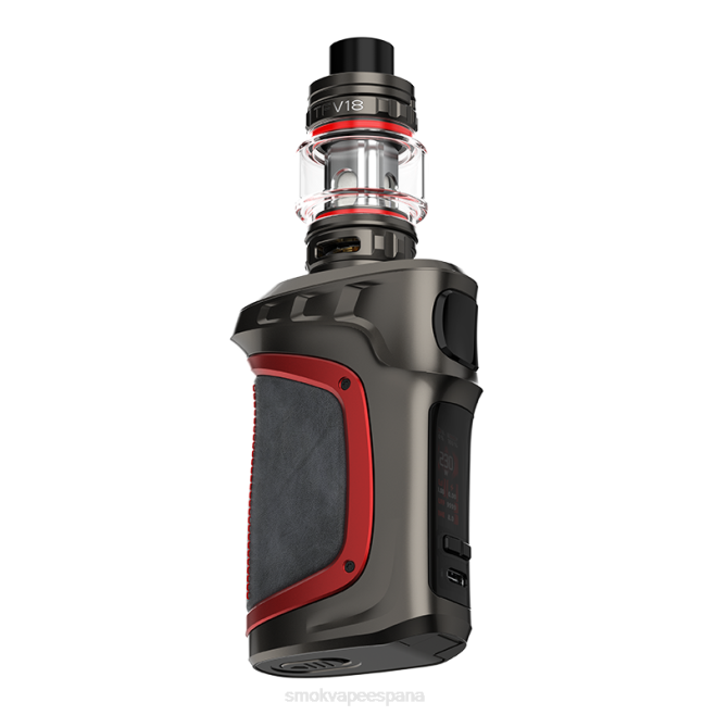 SMOK MAG-18 equipo cuero rojo gris B44D70 SMOK vape sale españa